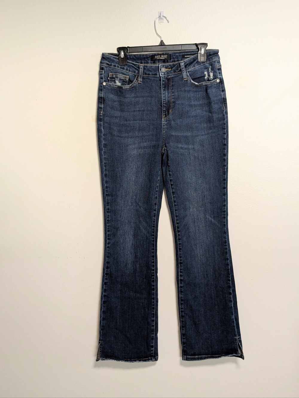 Judy Blue Slim Bootcut Side Slit Jeans 13 / 31 Distressed